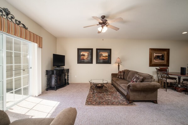 Living Room, Patio Access