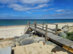 Beachstairs just steps from your patio