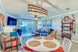 Vibrant Colors throughout the condo