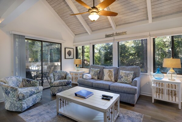 Spacious coastal living room