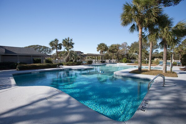 Community beachfront pool
