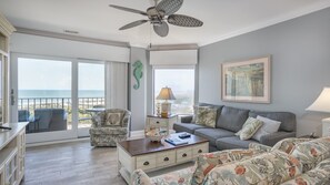 Spacious living area with comfortable furnishings