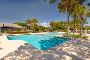 Large private community pool