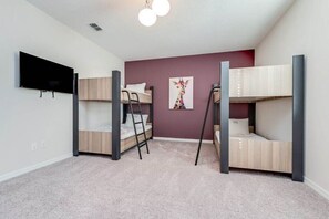 Amazing bunk beds with flat screen TV