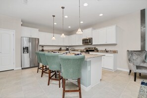 Gorgeous kitchen with barstool seating