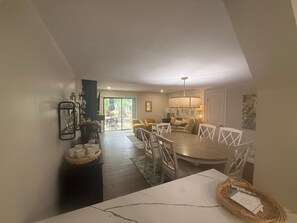 Spacious living and dining rooms