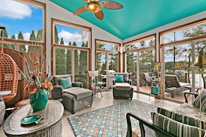 Cozy up with your favorite book or take a nap in your amazing sun room.