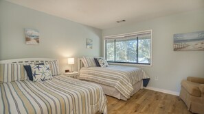 Guest bedroom with 2 double sized beds