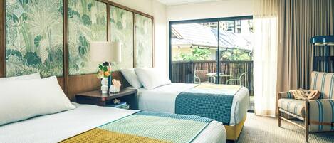 Unit with 2 Double size beds
Exact unit will be assigned upon arrival. Views, colors and decor may vary