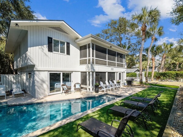 Fenced Pool Area at 16 Ibis Street