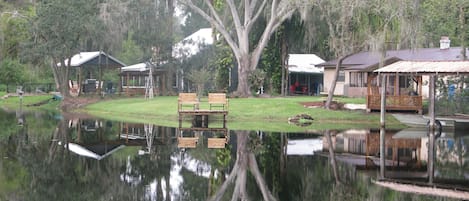 Our little dock and backyard. 