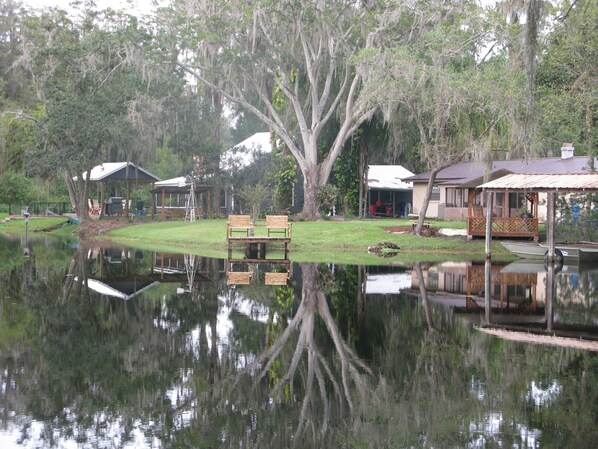 Our little dock and backyard. 