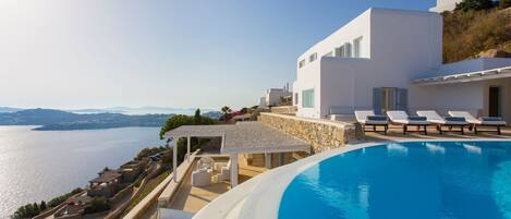 Super Luxury Mykonos Villa | Villa Almeria | 8 Bedroom | Panoramic Sea Sunset Views