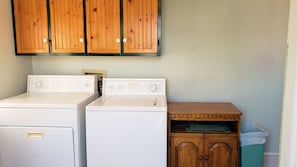 Washer and Dryer. Located off Kitchen at Back Door.