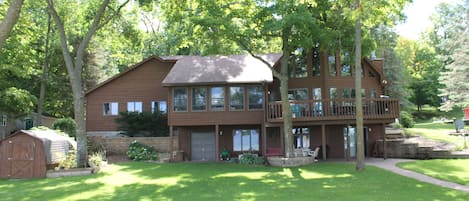 Back yard and view from Big Chippewa Lake.