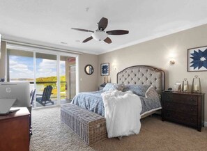 Master Suite with balcony and awesome main channel view.