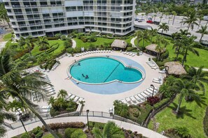 Balcony views of amazing pool, Gulf of Mexico and Tigertail Beach