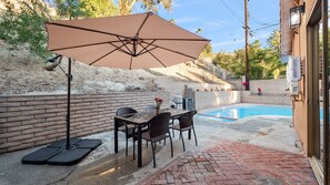 Outdoor dining patio