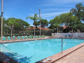 Two pools and two whirlpool spas, open daily 8:00 AM - 10:00 PM.