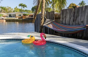 Float away on the water or lay back and enjoy the breeze at our Fort Lauderdale waterfront Villa.