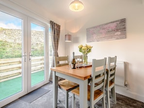 Dining Area | 21 Chalet Road - Tartan Escapes, Portpatrick