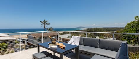 Front balcony with views of Seven Mile Beach & Coolangatta Mountain