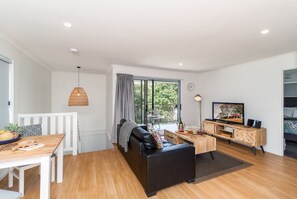 Living area with TV, DVD player and DVD library & WIFI 