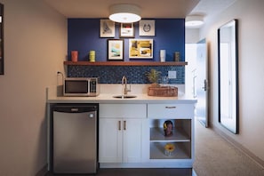 Microwave + Refrigerator