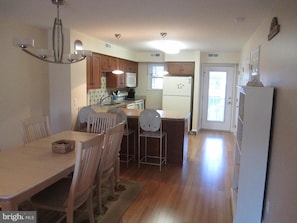 Dining area large enough to fit 6-8 comfortably.