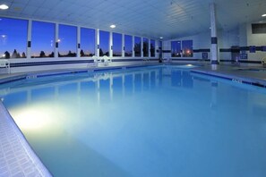 There is a swimming pool, and it is heated! 