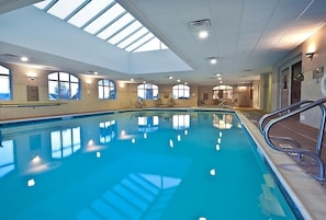 There is a swimming pool, and it is heated!