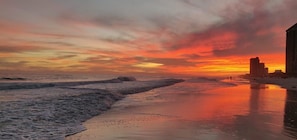 Beach sunset views