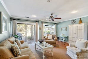 Living Room with access to patio.