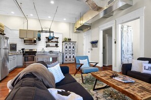 Open concept living room & kitchen