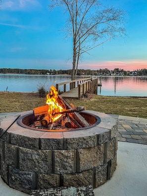 Tell stories and make memories around the fire pit.