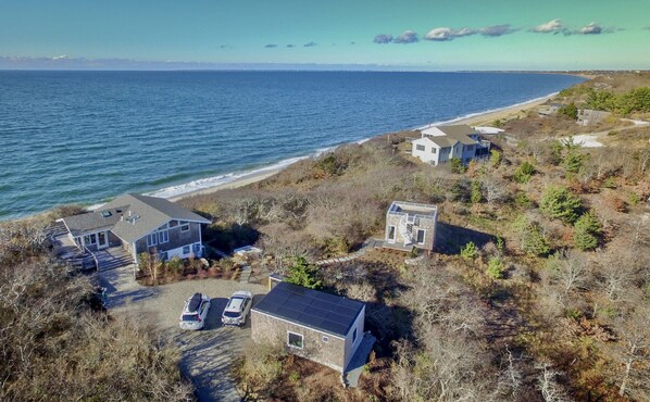 Drone's-eye view during late fall