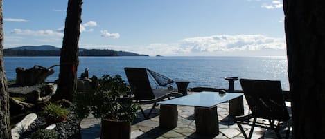 Beach side patio