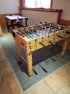 Family/Game room with Air Hockey, Electronic Dart Board, Foosball, Board Games