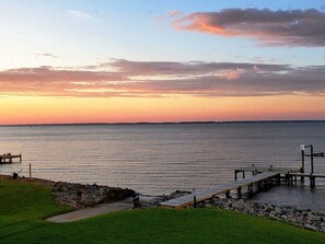 Sunset view from the deck