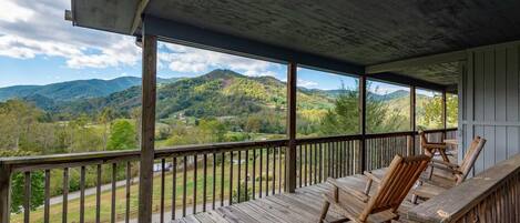 Breathtaking Views from the covered Porch!