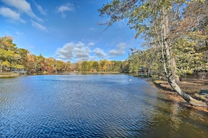 Resort Amenities | 12-Acre Fishing Lake | Canoes Available