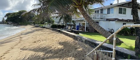 House was taken from the beach