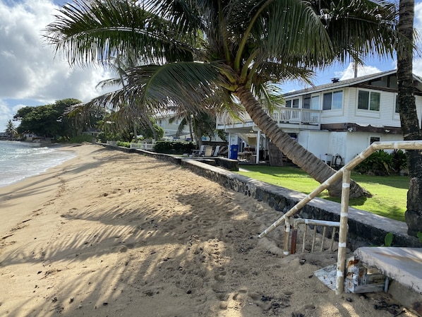 House was taken from the beach