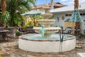 fountain in the courtyard