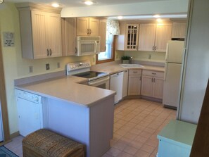Kitchen is large very well equipped