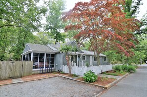 Exterior of home with driveway!