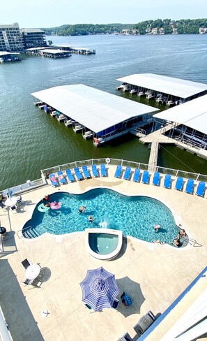 One of the 3 beautiful pools! Additional grills here as well as our deck. 