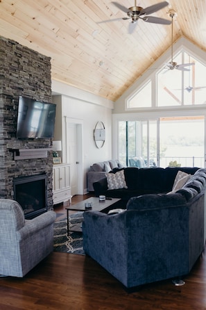 Great room looking from entryway.