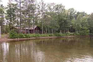 Cabin view from lake