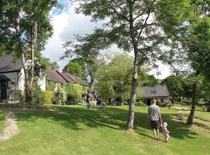 Front lawns and cottages at Clydey